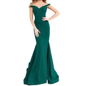 Jovani off-the-shoulder prom dress